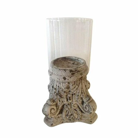 MAQUINA Ceramic Candleholder with Glass MA3001057